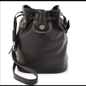 Tory Burch draw string bucket bag